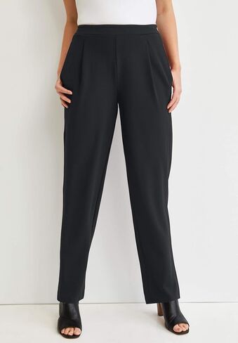 Jessica London Women's Plus Size Stretch Knit Elastic Pull-On Straight Leg Pants Trousers in Saudi Arabia