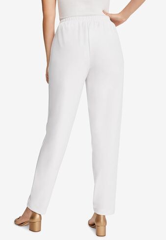 Jessica London Women's Plus Size Stretch Knit Elastic Pull-On Straight Leg Pants Trousers in Saudi Arabia