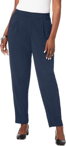 Jessica London Women's Plus Size Stretch Knit Elastic Pull-On Straight Leg Pants Trousers in Saudi Arabia