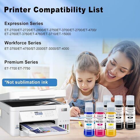 Ankink 31 32XL Compatible Ink Refill Bottle Set Replacement for HP Smart Tank 5000 5101 6001 7301 7602,Plus 651 551 555 450 455 457 Printer,4 Pack(140ML 32 XL Black,70ML 31 Cyan Magenta Yellow) in Saudi Arabia