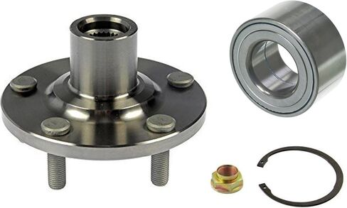 DTA Front Wheel Hub Wheel Bearing Repair Kit with nut and Clip Left or Right Compatible with 2004-09 Toyota Camry 4cyl; 12-17 Toyota Camry 4cyl; 04-08 Toyota Solara 4cly; 01-07 Toyota Highlander 4cyl in Saudi Arabia