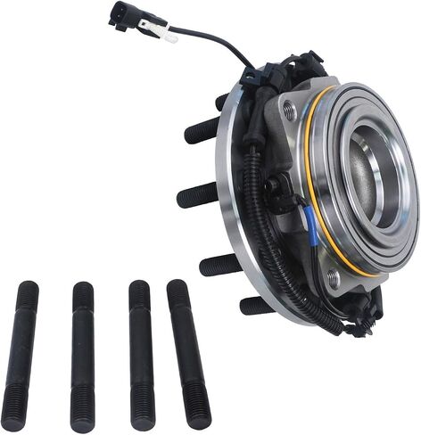 محور ديترويت - محور محمل العجلات الأمامية 2WD لـ 11-16 Ford F-450 F-550 Super Duty، حامل العجلات ومجموعة المحور 2011 2012 2013 2014 2015 2016 in Saudi Arabia