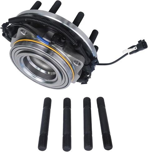محور ديترويت - محور محمل العجلات الأمامية 2WD لـ 11-16 Ford F-450 F-550 Super Duty، حامل العجلات ومجموعة المحور 2011 2012 2013 2014 2015 2016 in Saudi Arabia