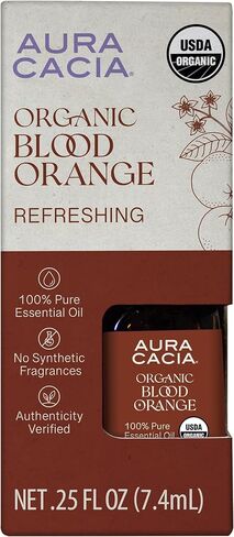 Aura Cacia Organic Blood Orange Essential Oil, 0.25 Fz in Saudi Arabia