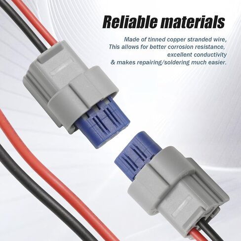 2Pcs 4606824AC 2 Wires Ignition Coil Connector Wiring Harness Pigtail Plug, Replacement for Chrysler 200 2.4L 2007-2014, Replaces 4606824AB 4606869AA in Saudi Arabia