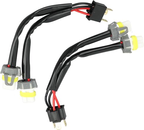 Headlight Splitter Wire H4 9003 to 9005 9006 Adapter for Truck Pickup LED Conversion Wiring Harness Male to Female Connector Plug and Play Duty in Saudi Arabia