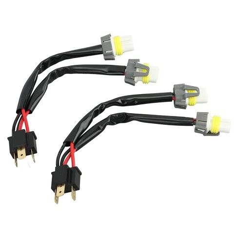 Headlight Splitter Wire H4 9003 to 9005 9006 Adapter for Truck Pickup LED Conversion Wiring Harness Male to Female Connector Plug and Play Duty in Saudi Arabia