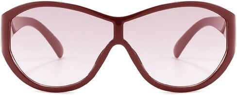 Oversized Round Sunglasses For Women Fashion Gradient Pilot Sun Glasses Men Punk Shades Outdoor UV Protection in Saudi Arabia
