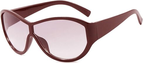 Oversized Round Sunglasses For Women Fashion Gradient Pilot Sun Glasses Men Punk Shades Outdoor UV Protection in Saudi Arabia