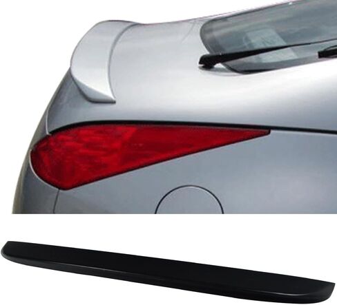 Trunk Spoiler Compatible with 2003-2009 Nissan 350Z, Factory Style Unpainted ABS Added On Lip Wing by IKON MOTORSPORTS, 2003 2004 2005 2006 2007 2008 in Saudi Arabia