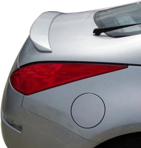 Trunk Spoiler Compatible with 2003-2009 Nissan 350Z, Factory Style Unpainted ABS Added On Lip Wing by IKON MOTORSPORTS, 2003 2004 2005 2006 2007 2008 in Saudi Arabia