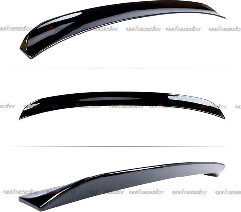 جناح سقف خلفي متوافق مع 2014-2024 إنفينيتي Q50، JDM Style Duckbill يناسب سيارة سيدان ذات 4 أبواب 14-24، وشفة جناح خارجية عالية الركلة (أسود لامع) in Kuwait