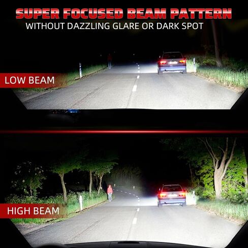 LED Fog Bulbs For Toyota Corolla 2001-2004 2005 2006 2007 2008 2009-2015,9005 9006 High Low Beam Light Bulbs, 6500K White, Plug and Play, Pack of 4 in Saudi Arabia