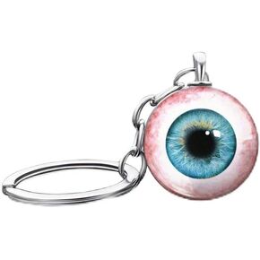 Gothic-style devil's eye keychain. Creepy eyeball keychain accessory. Suitable Halloween accessory for both men and women. in Saudi Arabia