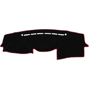 Dash Cover Compatible for Hyundai Veracruz 2007-2012, Non-Slip Dash Cover Mat Polyester Black Front Dash Cover Mat in Kuwait