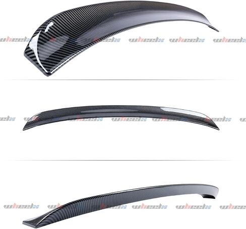 جناح سقف خلفي متوافق مع 2014-2024 إنفينيتي Q50، JDM Style Duckbill يناسب سيارة سيدان ذات 4 أبواب 14-24، وشفة جناح خارجية عالية الركلة (أسود لامع) in Saudi Arabia
