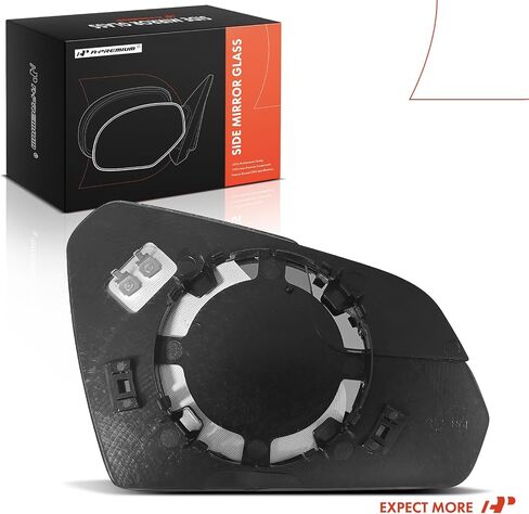 A-Premium Left Driver Side Heated Mirror Glass with Backing Plate Compatible with Hyundai Sonata 2015-2019 - Exterior Side View Flat Mirror with Blind Spot Detection, Spotter Glass in Saudi Arabia