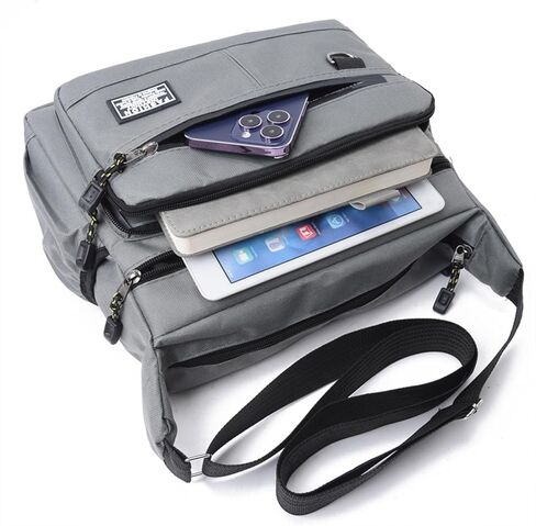 Crossbody Bags for Women Men, Multiple Pockets Messenger Bag Shoulder Handbag Crossbody Satchel Tote Purses for Travel Work in Saudi Arabia