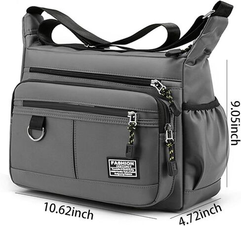 Crossbody Bags for Women Men, Multiple Pockets Messenger Bag Shoulder Handbag Crossbody Satchel Tote Purses for Travel Work in Saudi Arabia