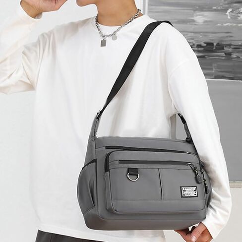 Crossbody Bags for Women Men, Multiple Pockets Messenger Bag Shoulder Handbag Crossbody Satchel Tote Purses for Travel Work in Saudi Arabia
