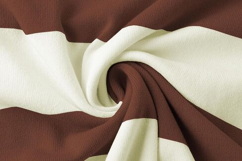 سترة نسائية مخططة من DAIMIDY بأكمام قصيرة ورقبة دائرية وبلوزة محبوكة بألوان متعددة in Kuwait