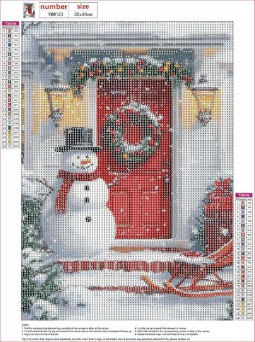 MXJSUA Snowman Diamond Painting Kits for Adults, Christmas DIY Round Diamond Gem Art Kits, Diamond Dots Drill Art Kits Completes for Beginners Picture Craft for Home Wall Decor 12x16 inch in Saudi Arabia