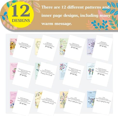 72 Pack Religious Get Well Cards with Envelopes Christian Get Well Soon Cards Bulk Religious Greeting Cards with Scripture Encouragement Floral and Landscape Blessing 4.5 x 6.2 Inch in Saudi Arabia