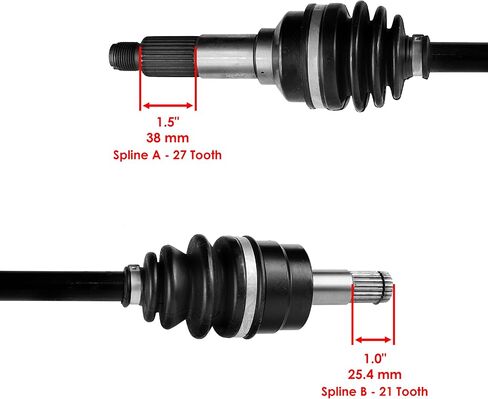 Caltric Front and Rear Left Right Complete Axles Compatible with Yamaha Grizzly 450 YFM450FG 4WD 2008 2009 2010 in Saudi Arabia