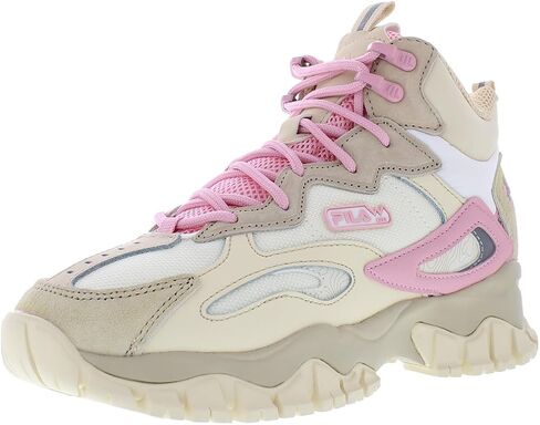 Fila Ray Tracer Tr 2 Mid Womens Shoes Size 8.5, Color: Khaki/Pink in Saudi Arabia