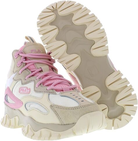 Fila Ray Tracer Tr 2 Mid Womens Shoes Size 8.5, Color: Khaki/Pink in Saudi Arabia