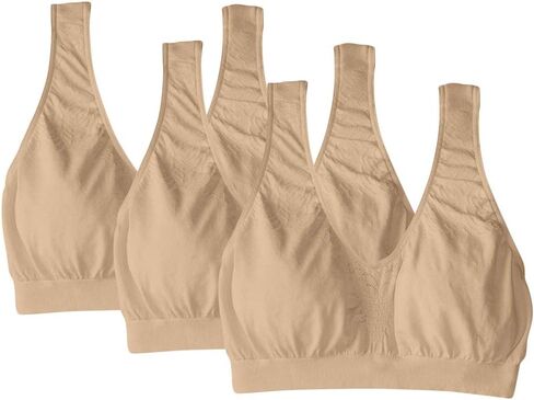 3 Pack Nude Bali Crop top 103j Comfort Revolution Bra in Saudi Arabia
