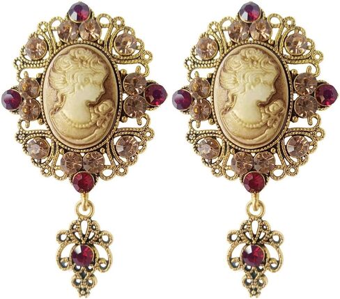 Crystal Rhinestone Flower Bouquet Brooch Pin, Gold Tone, Large in Kuwait