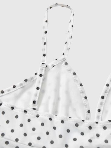 Milumia Women's Floral Mesh Cami Crop Top V Neck Ruffle Spaghetti Strap Tank Tops in Kuwait