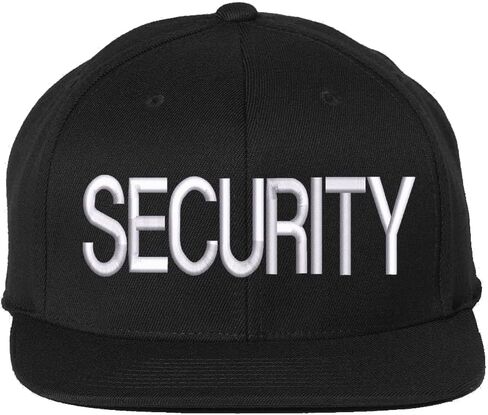 Premium Security Snapback Hat | Large Embroidery Adjustable Flat Bill Cap for Security Officers & Guards in Saudi Arabia