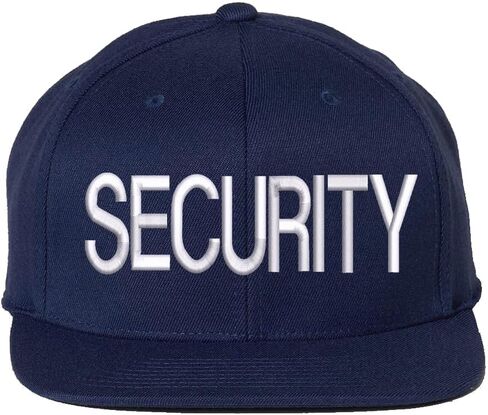 Premium Security Snapback Hat | Large Embroidery Adjustable Flat Bill Cap for Security Officers & Guards in Saudi Arabia