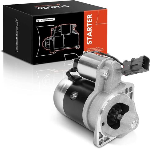 محرك A-Premium Starter متوافق مع Nissan D21 1988-1994، Pickup 1995، Van 1987-1988، 2.4L، ناقل يدوي، 12V 0.85KW 8 أسنان في اتجاه عقارب الساعة in Saudi Arabia