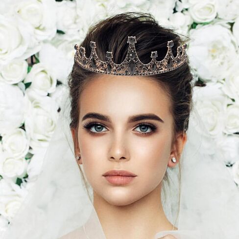 Beaupretty Black Tiaras for Women Bridal Crown Headband Black Crystal Wedding Tiara Party Decorative for Halloween Birthday Prom in Saudi Arabia
