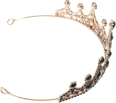 Beaupretty Black Tiaras for Women Bridal Crown Headband Black Crystal Wedding Tiara Party Decorative for Halloween Birthday Prom in Saudi Arabia