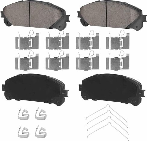 4PCS Front Ceramic Brake Pads Compatible with Sienna 2011-2020 for Toyota Highlander 2008-2019 for LEXUS RX350/RX450h 2010-2019 NX300 2018-2021 NX200t 2015-2017 in Saudi Arabia