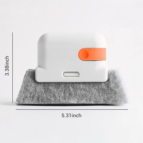 Window Track Cleaning Brush with Handle for Sliding Door Gaps Corners Tiles Sink Baseboards Blinds Crevices Use(White,2PCS) in Saudi Arabia