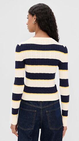 State & Lake Women's Cable Knit Pullover in Kuwait