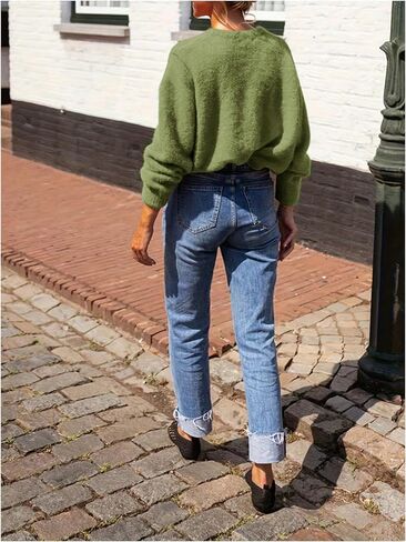 Women's Button Down Cardigan Long Sleeve Open Front Knit Sweater Fall Clothes in Saudi Arabia