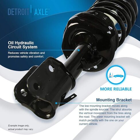 Detroit Axle - FWD Front 8pc Suspension Kit for 2008-2010 Honda Odyssey, 2 Struts 2 Lower Control Arms w/Ball Joints 2 Rear Shock Absorbers 2 Sway Bars 2009 Replacement in Saudi Arabia