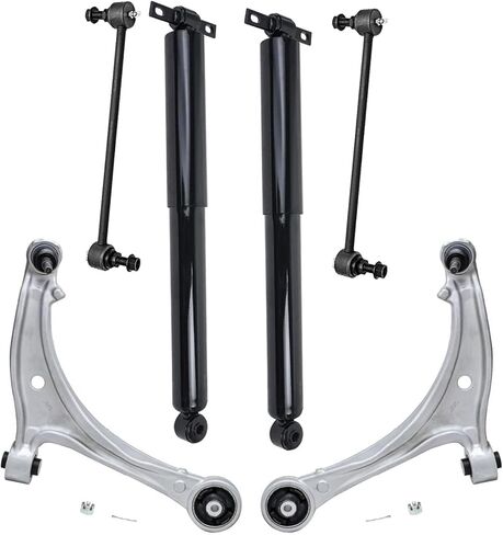 Detroit Axle - FWD Front 8pc Suspension Kit for 2008-2010 Honda Odyssey, 2 Struts 2 Lower Control Arms w/Ball Joints 2 Rear Shock Absorbers 2 Sway Bars 2009 Replacement in Saudi Arabia