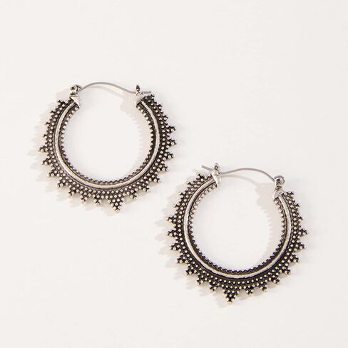 Howard's Hoop Earrings - Hoop Earrings for Women, Intricate Detailing, Womens Hoops for Any Occasion, Hooped Earring Pair in Kuwait