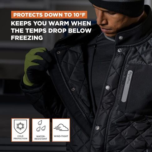RefrigiWear Insulated Diamond Quilted Jacket in Saudi Arabia