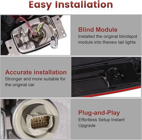 مجموعة مصابيح LED الخلفية مع أعمى متوافقة مع 2020 2021 2022 Ford F250 F350 F450 Super Duty، استبدال المصابيح الخلفية للجانب الأيمن للراكب # LC3Z13404E FO2801282 in Kuwait