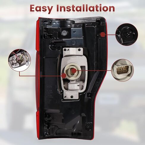 مجموعة مصابيح LED الخلفية مع أعمى متوافقة مع 2020 2021 2022 Ford F250 F350 F450 Super Duty، استبدال المصابيح الخلفية للجانب الأيمن للراكب # LC3Z13404E FO2801282 in Kuwait