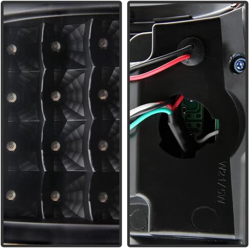 ACANII-For 2009-2014 Ford F150 رافعة شاحنة خفيفة لنقل السلع أسود الإسكان LED أضواء خلفية مصابيح الفرامل الجمعية زوج مجموعة اليسار + اليمين in Saudi Arabia