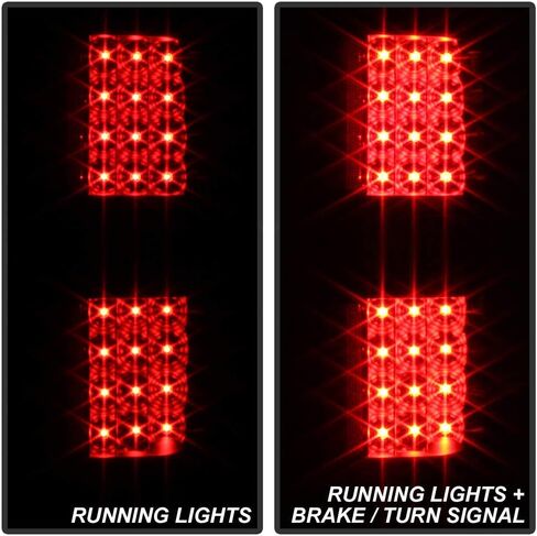 ACANII-For 2009-2014 Ford F150 رافعة شاحنة خفيفة لنقل السلع أسود الإسكان LED أضواء خلفية مصابيح الفرامل الجمعية زوج مجموعة اليسار + اليمين in Saudi Arabia